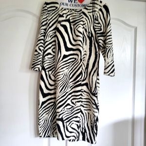 ZARA slim back zipper dress